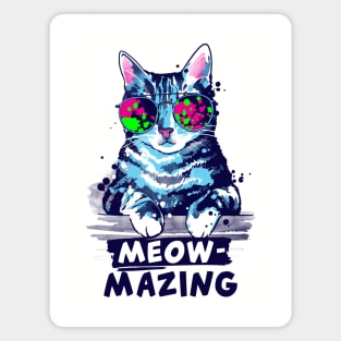 Meowmazing amazing cat Magnet